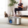 246 oz./7L Stainless Steel Cat Water Fountain with Filters, Ultra-Quiet Pump, for Cats, Dogs & Multi-Pet Homes - Silver