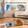 246 oz./7L Stainless Steel Cat Water Fountain with Filters, Ultra-Quiet Pump, for Cats, Dogs & Multi-Pet Homes - Silver