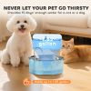 246 oz./7L Stainless Steel Cat Water Fountain with Filters, Ultra-Quiet Pump, for Cats, Dogs & Multi-Pet Homes - Silver