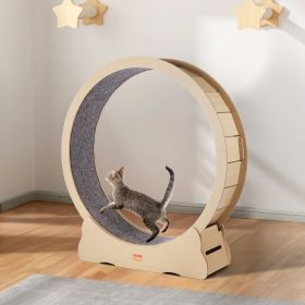 Wooden Cat Exercise Wheel 52' Large Cat Treadmill Wheel For Indoor Cats