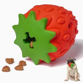 Dog Puzzle Toys Rubber Chew Food Dispensing Toy for Teeth Cleaning Dog Ball Toy Interactive Enrichment Toys for Puppy, Small, Medium, Large Breed
