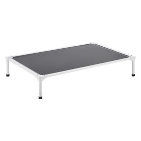 VEVOR Elevated Dog Bed for Large Dogs, Portable Raised Dog Cot with Aluminum Tube Metal Frame and Breathable Textilene Mesh