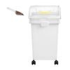 Capacity Large Dog Food Dispenser Bin, Kitchen Ingredient Grain Cereal Flour Bin, Pet food Containers with Wheels, 3 Scoops, and Airtight Lid, 3 Pack