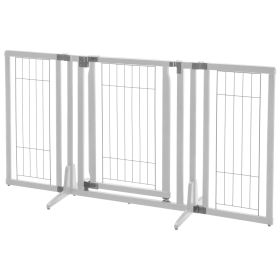 Richel Premium Plus Freestanding Pet Gate (Option: Origami White)